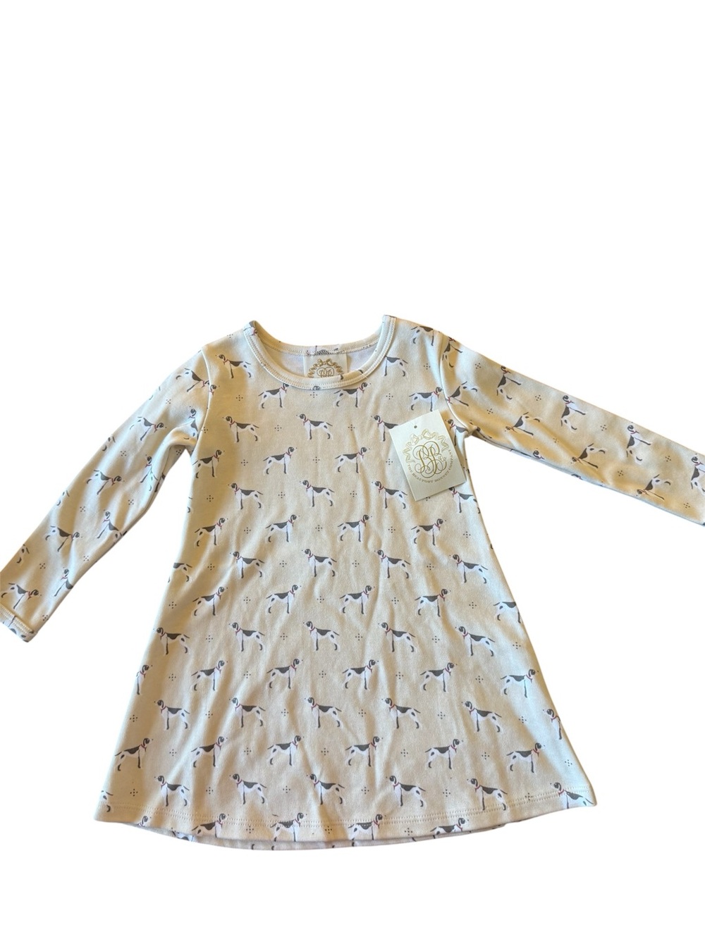 The Beaufort Bonnet Company Polly Play Dress 2T Puppy Dog Print NWT Fall
